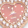 Red Watch Heart Multiwear Necklace, rose gold, swatch
