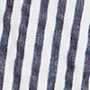 Cotton Stripe Wide Leg Crop Pant, navy/white, swatch
