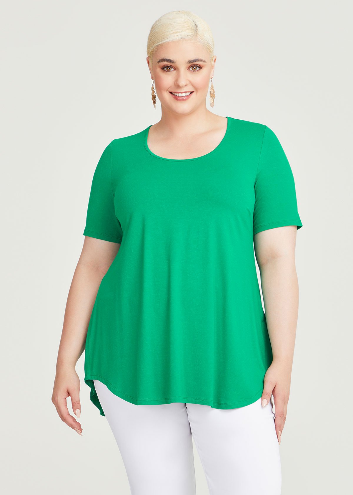 Shop Plus Size Elaine Top in Green | Taking Shape AU