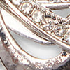 Diamante Scarf Clip, silver, swatch