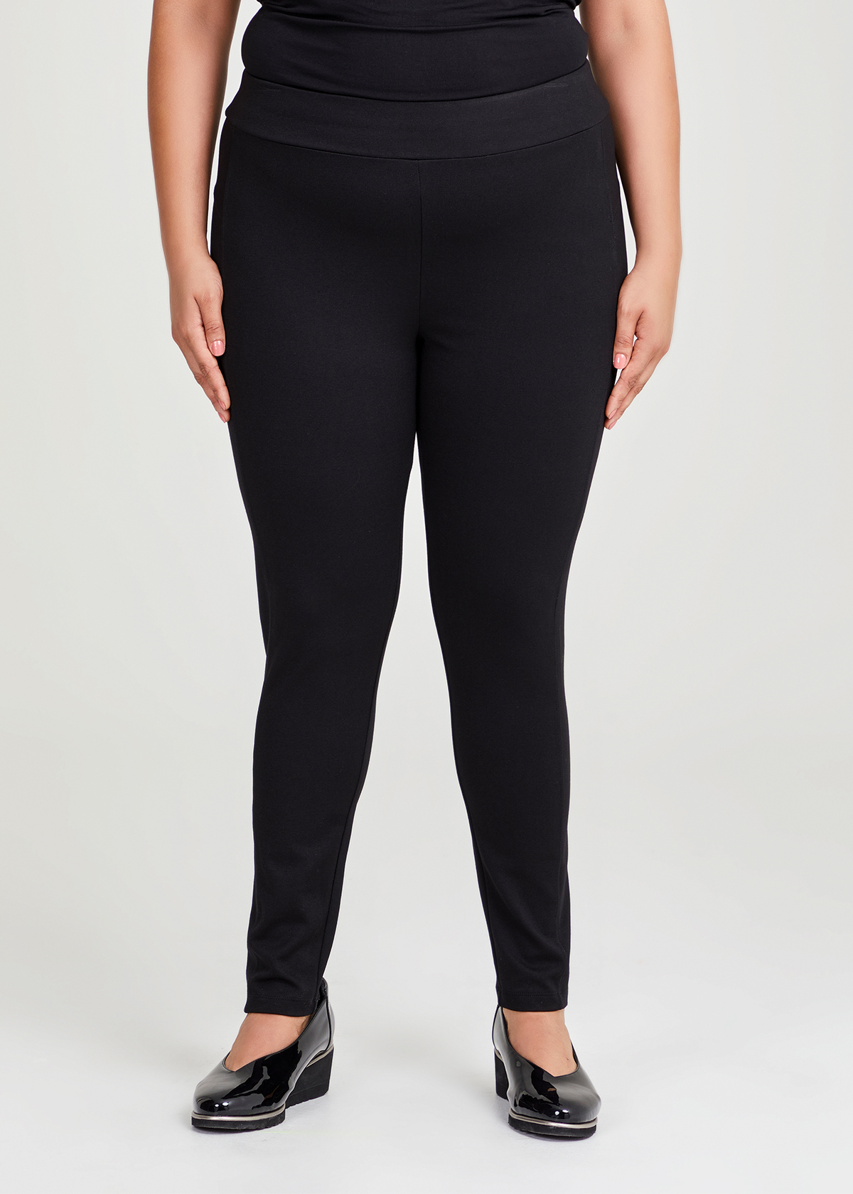 Shop Plus Size Ponte Fundamental Pant in Black | Taking Shape AU