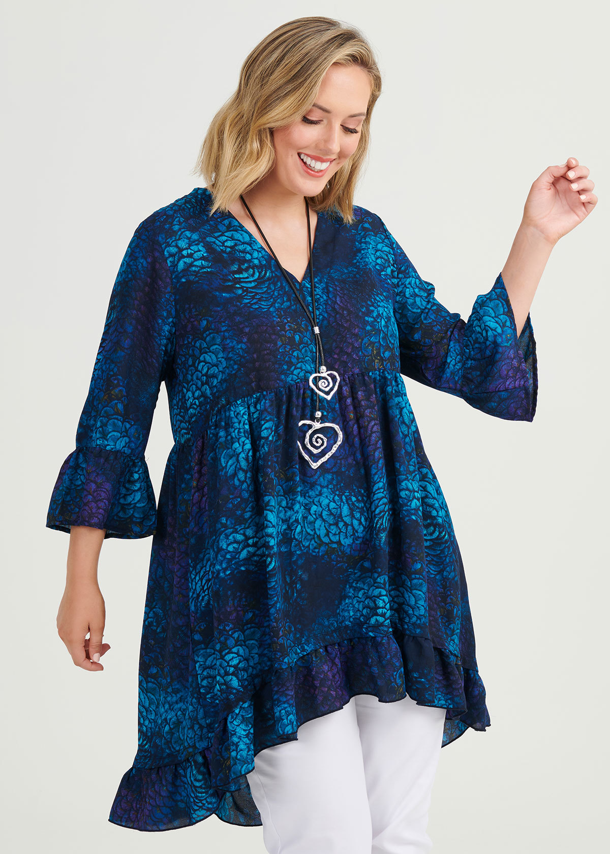 Shop Plus Size June Tunic in Blue | Sizes 12-30 | Taking Shape AU
