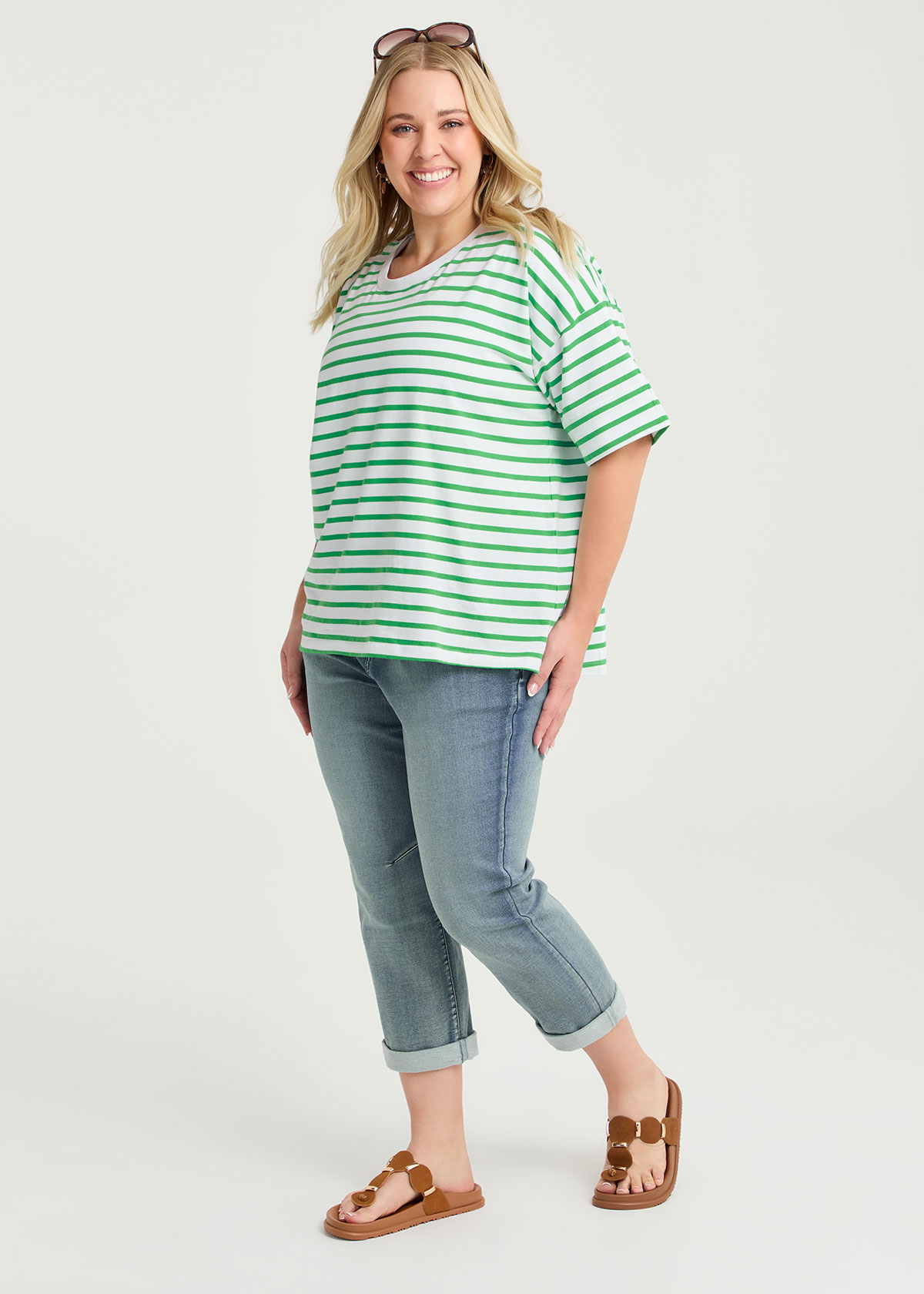 Taking Shape Petite Easy Fit Denim Jean Size 16 in Eden Blue Denim - Plus Size Women's Denim & Jeans