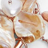 Natural Charm Beaded Earrings, rose gold, swatch