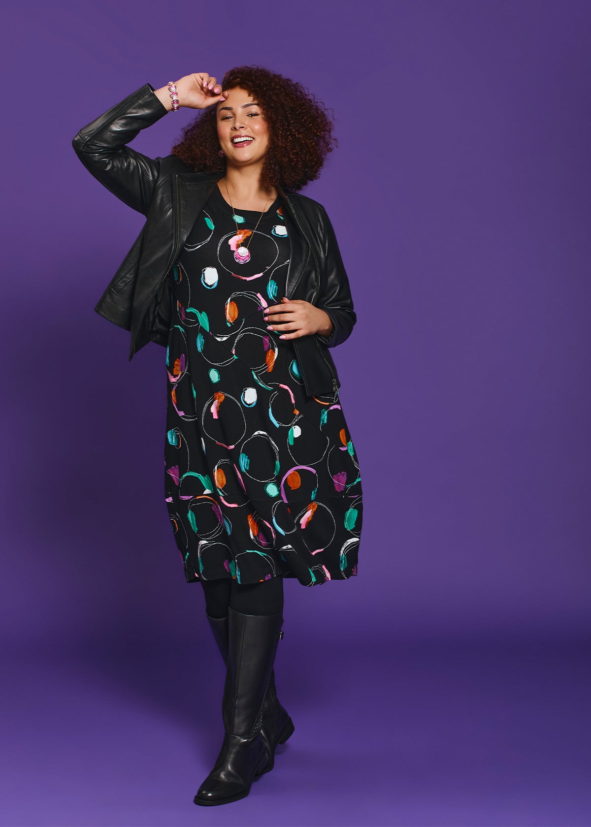 Natural Pattern Play Dress