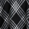 Black & White Plaid Cape, black/white, swatch