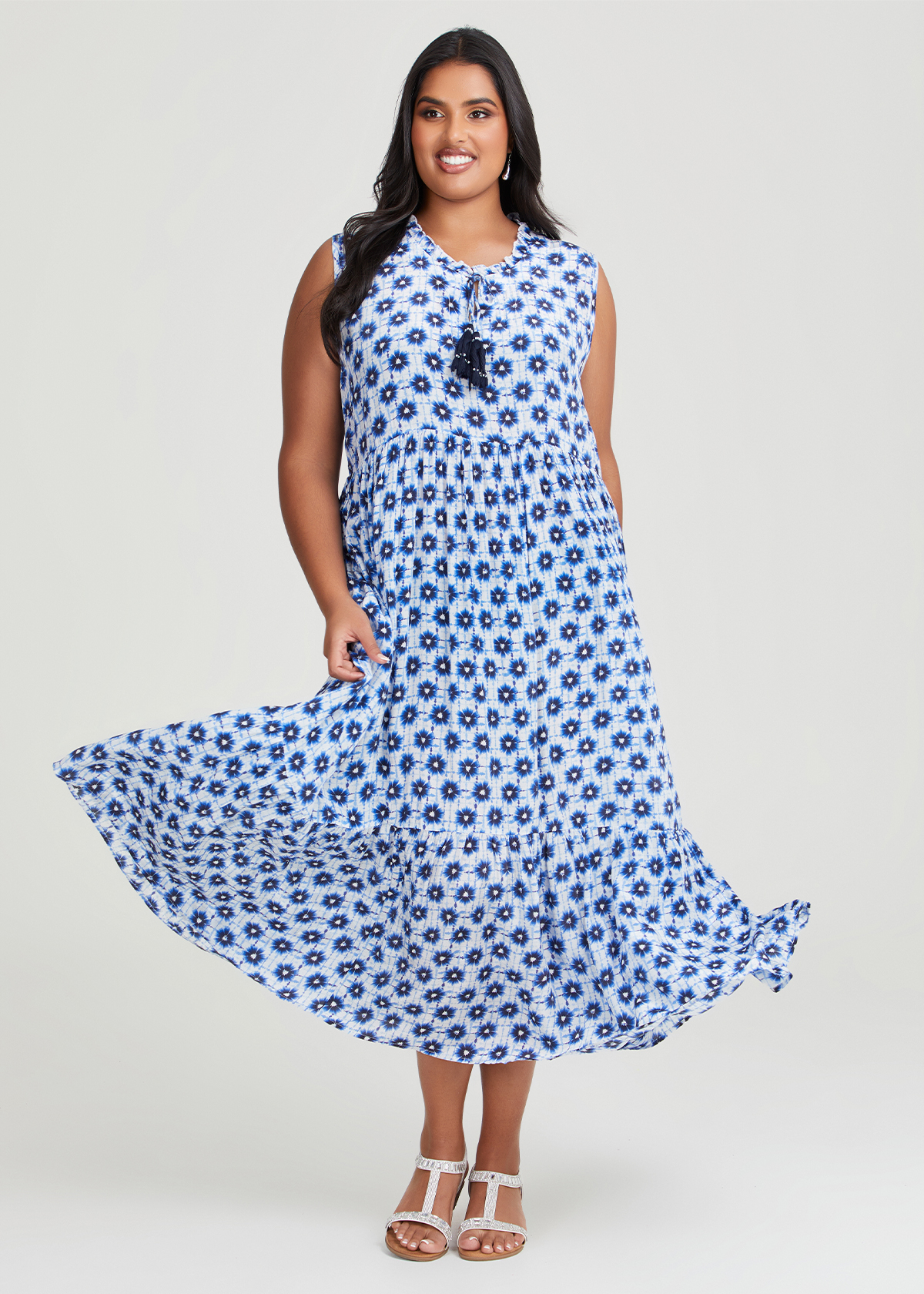 Shop Plus Size Natural Mare Dress in Multi | Taking Shape AU