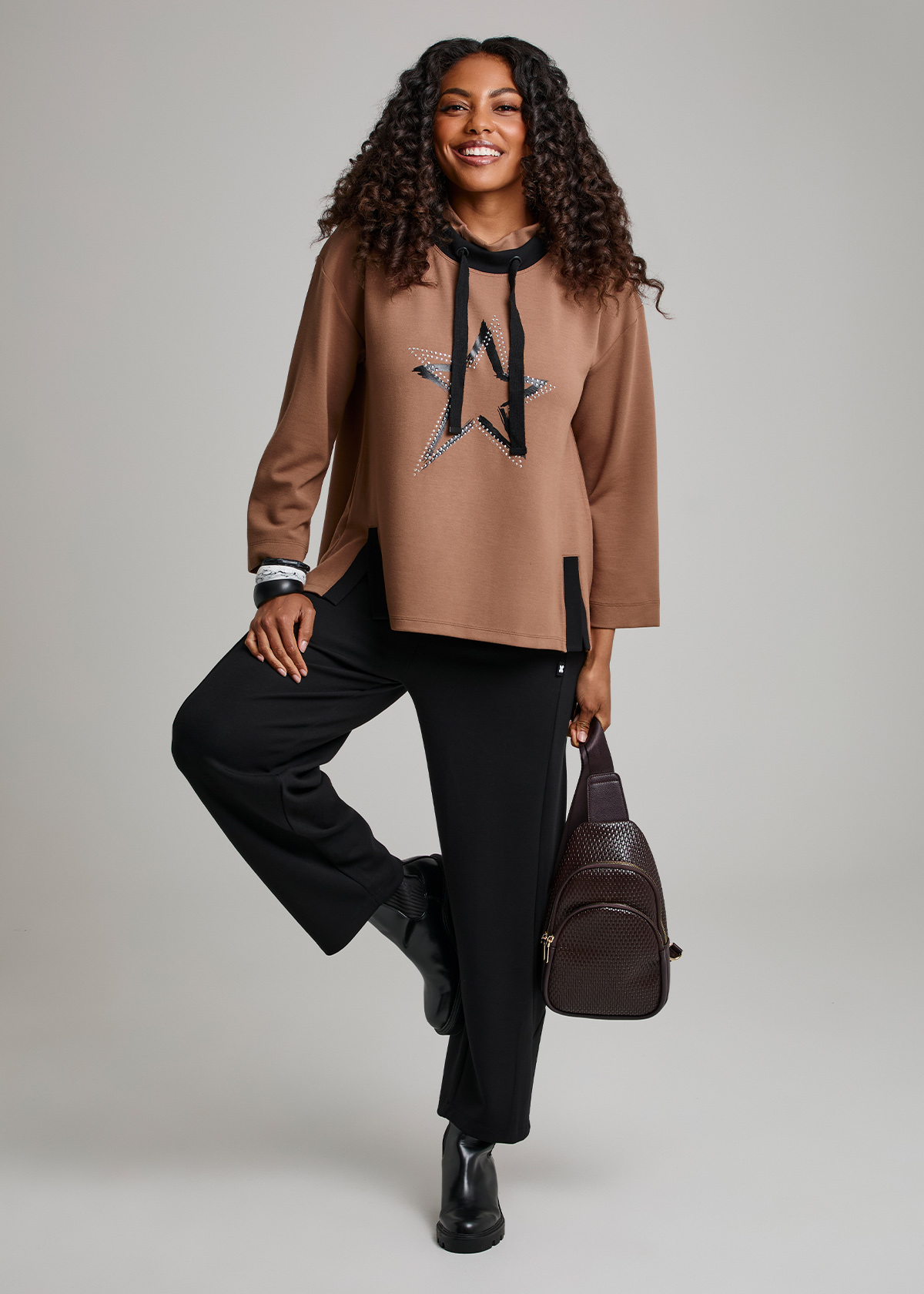 Natural Thea Lantern Pant