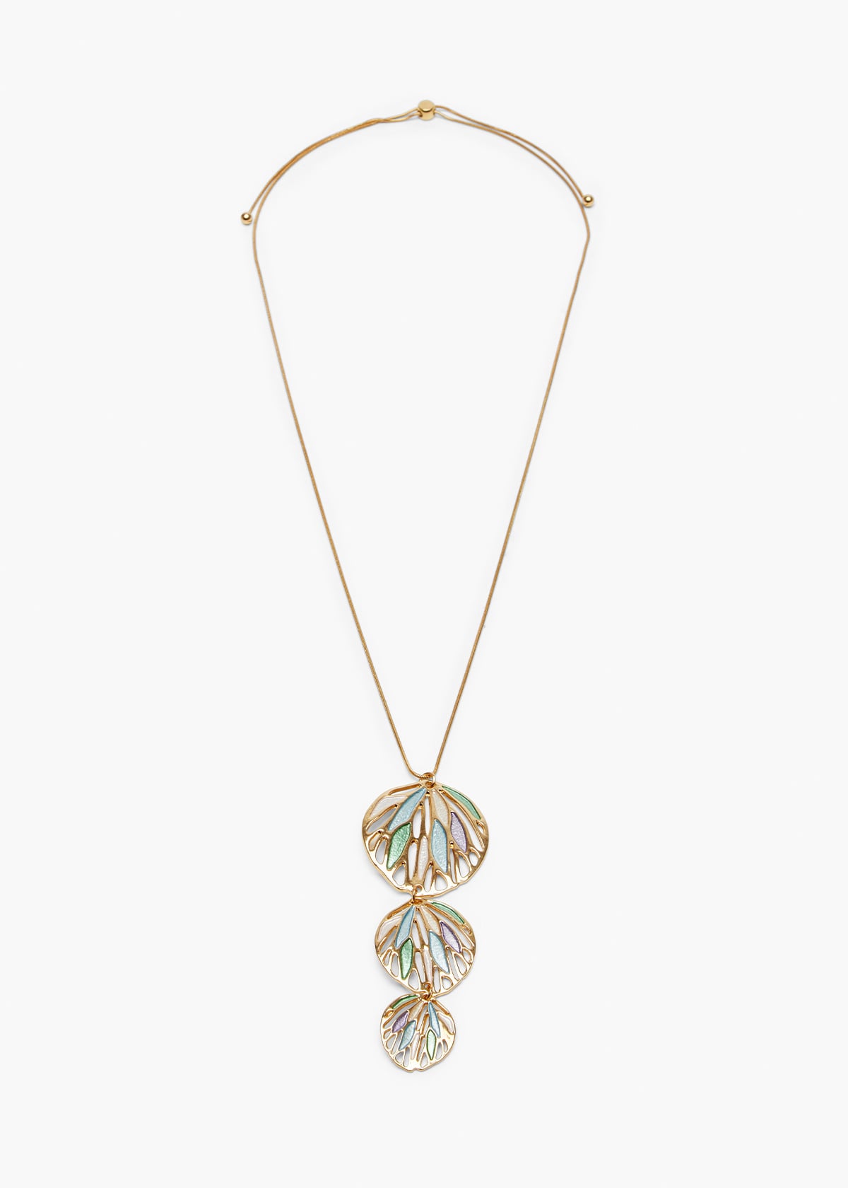 Enamel Pretty Petal Necklace