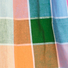 Linen Blend Pleat Detail Top, orange/multi, swatch
