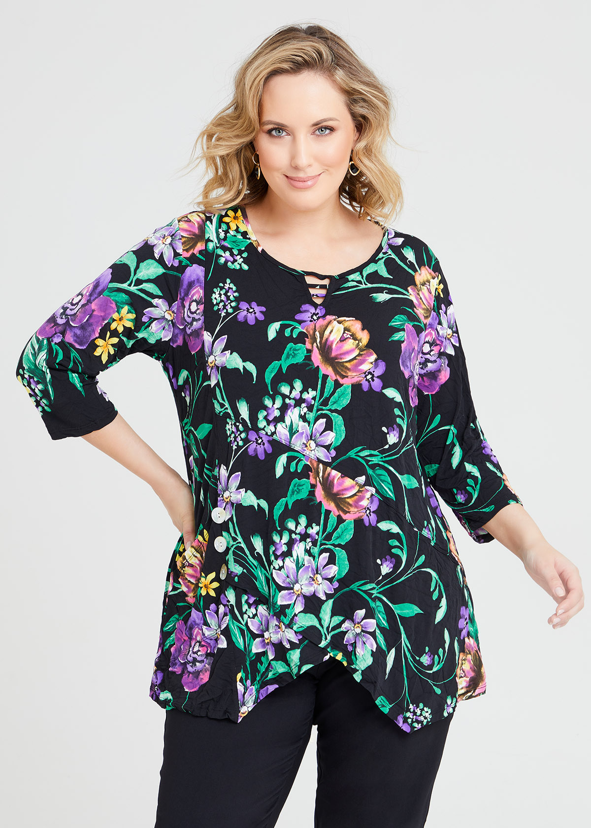 Shop Plus Size Freya Floral Top in Floral | Taking Shape AU