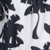 Cotton Palm Print Shirred Dress, print, swatch