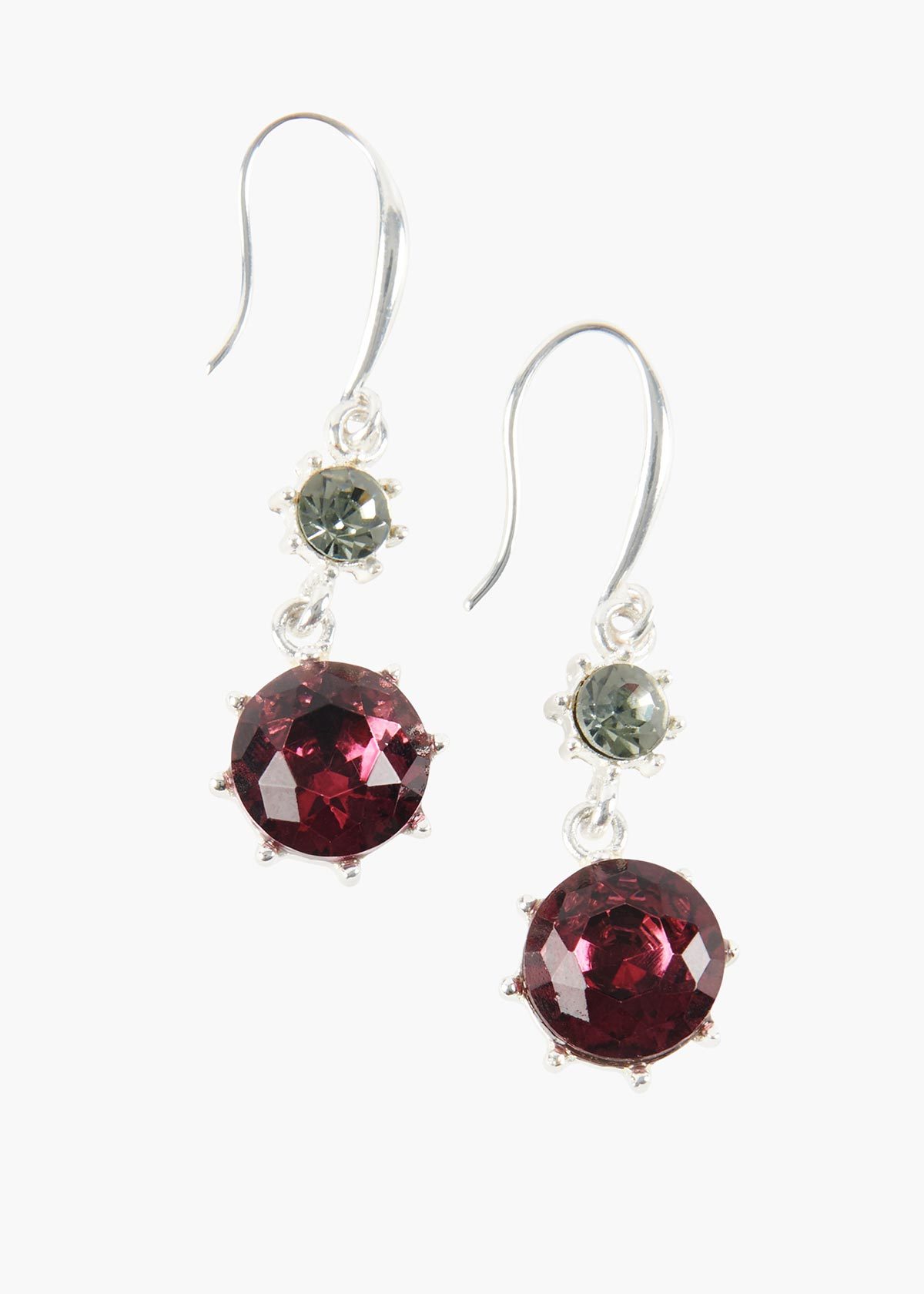 Shop Pretty Ice Earrings in red in sizes 12 to 24 Taking Shape