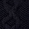 Opaque Cable Knit Tights, black, swatch