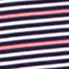 Crew Neck Stripe T-shirt, pink/navy stripe, swatch