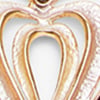 Layered Enamel Heart Necklace, chocolate, swatch