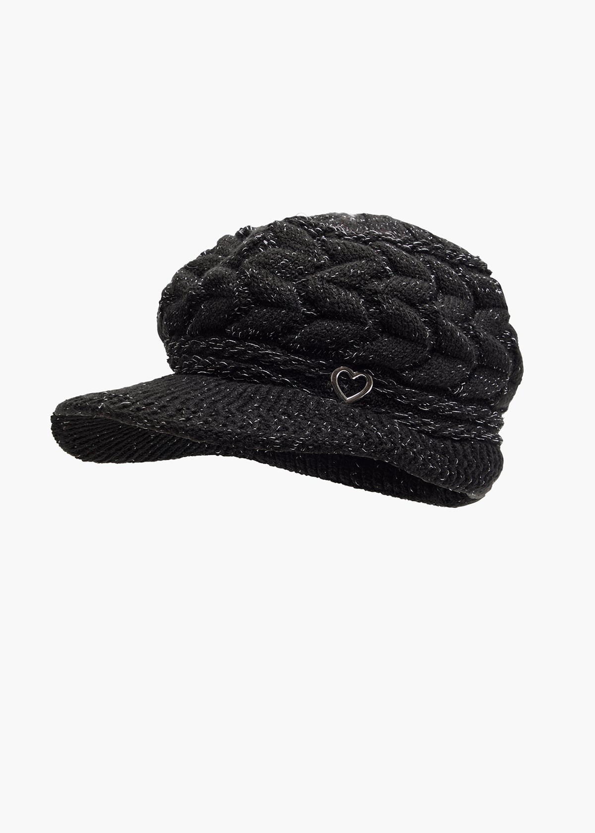 Lurex Thread Baker Boy Cap