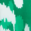 Ikat Border Natural Shirt, green white print, swatch