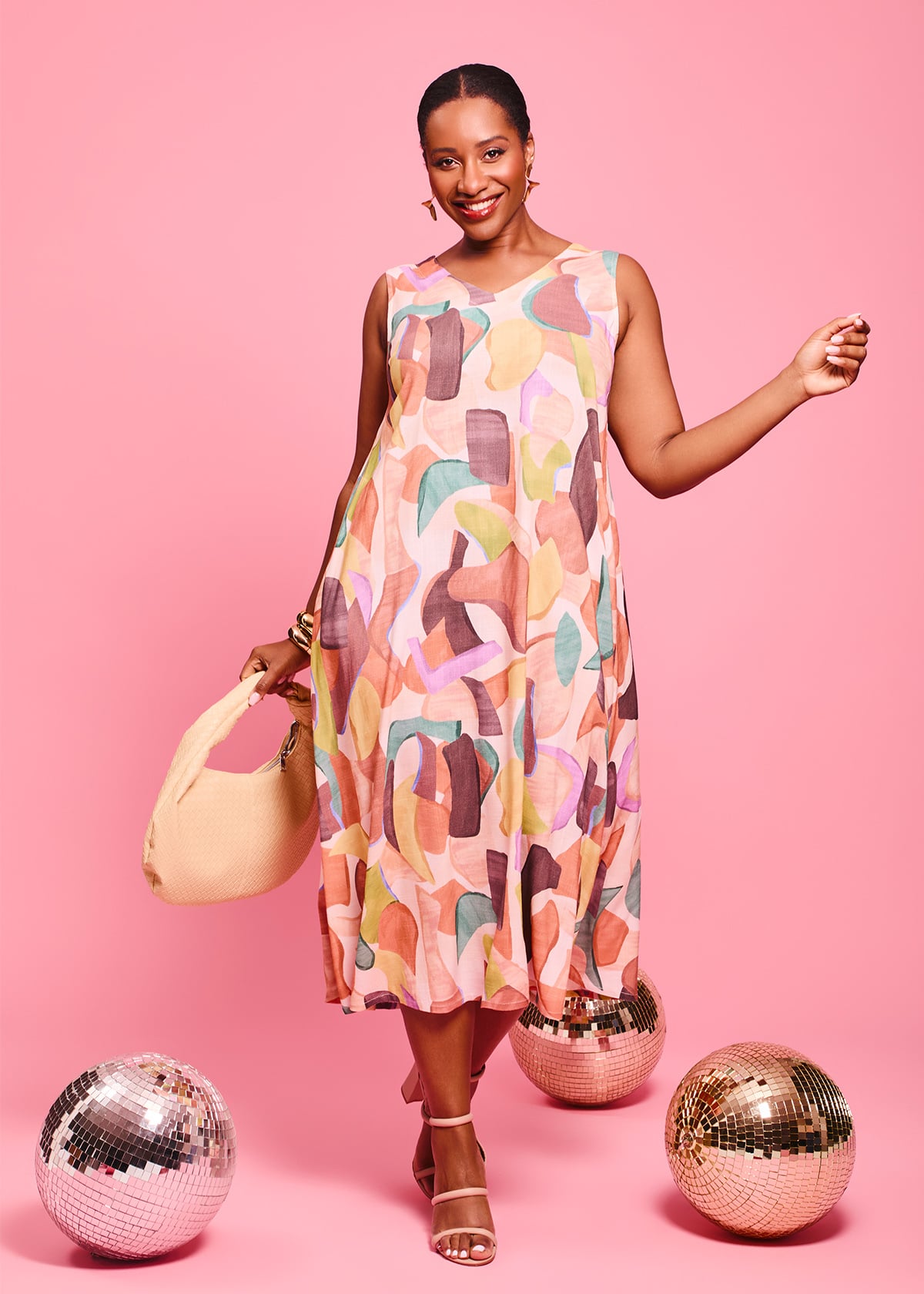Natural Leilani Sleeveless Dress