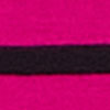 Natural Stripe 3/4 Sleeve T-shirt, magenta/black, swatch