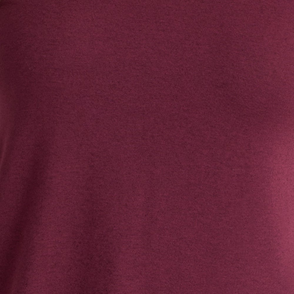 Australian Wool Modal Crew Neck Top, red plum, swatch