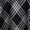 Black & White Plaid Cape, black/white, swatch