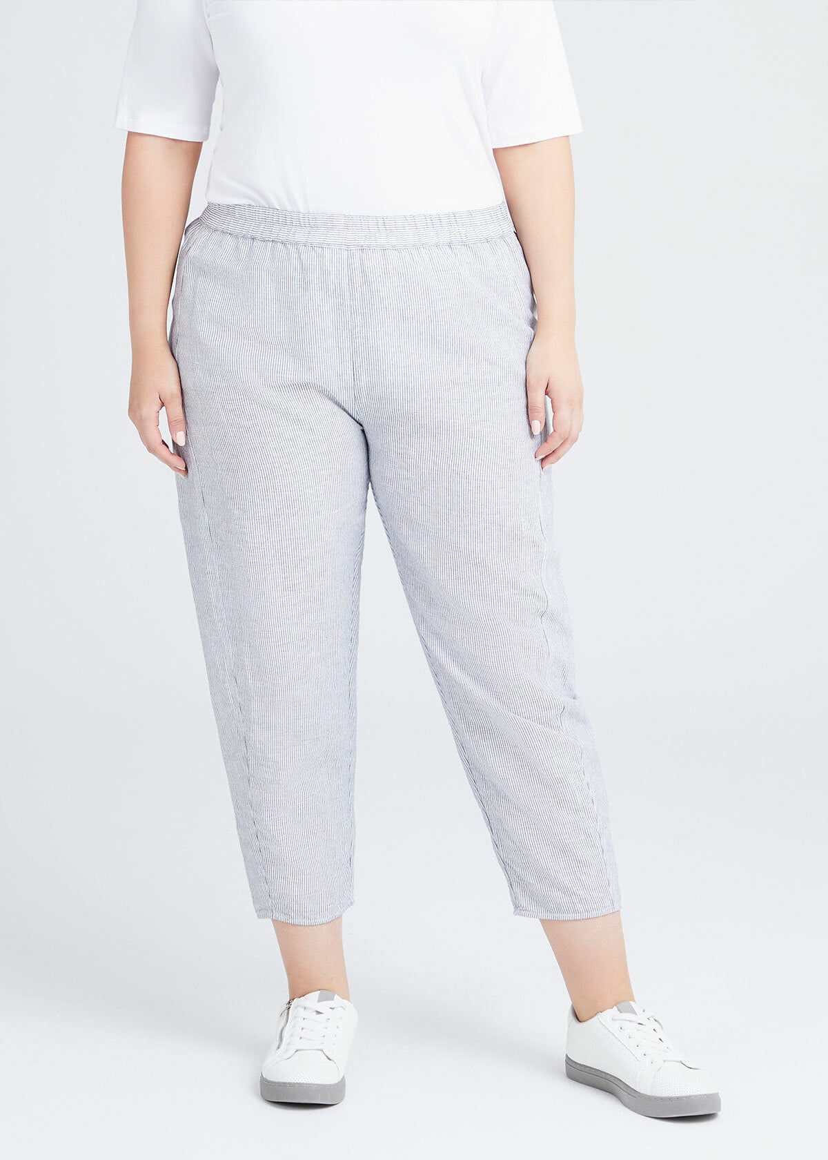 Linen Blend Pinstripe Pant main image 1