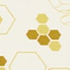 Beehive Tea Towel, yellow, swatch