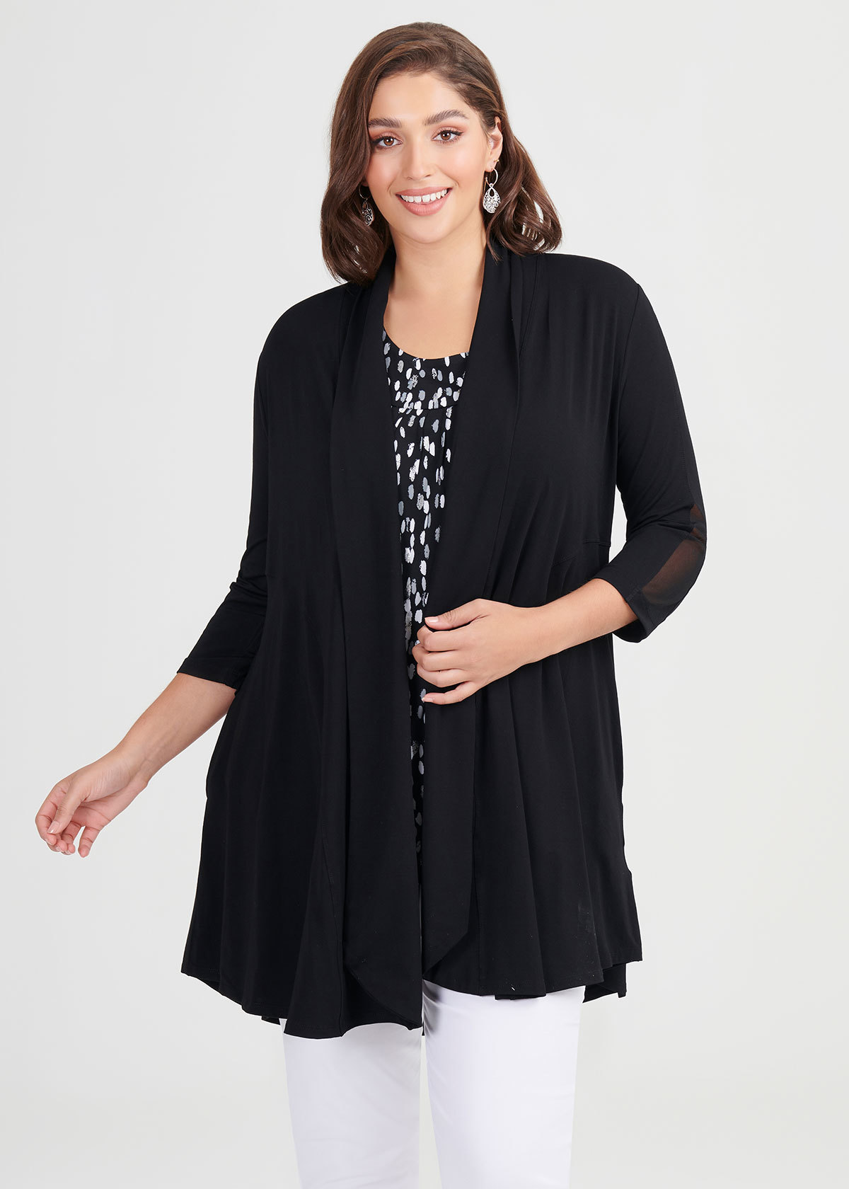 Shop Plus Size Sasha Bamboo Cardigan in Black | Sizes 12-30 | Taking ...