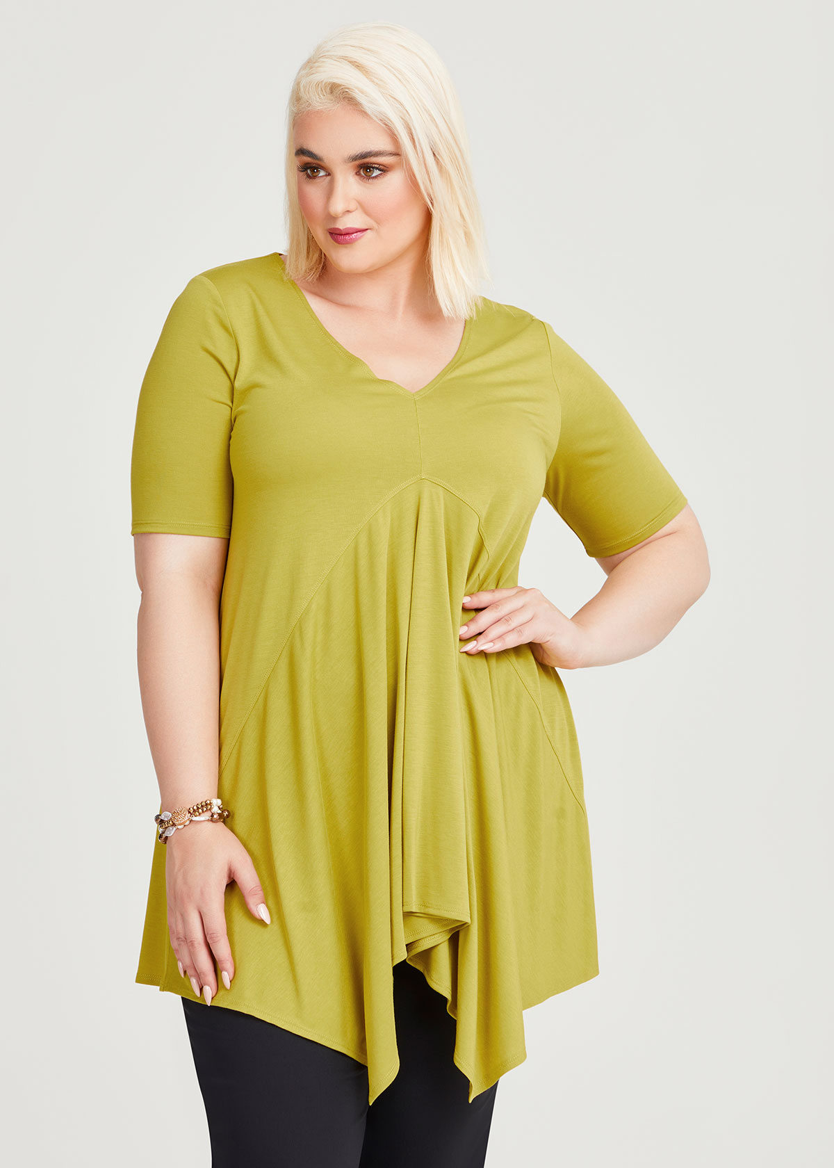 Shop Plus Size Maia Top in Green | Sizes 12-30 | Taking Shape AU