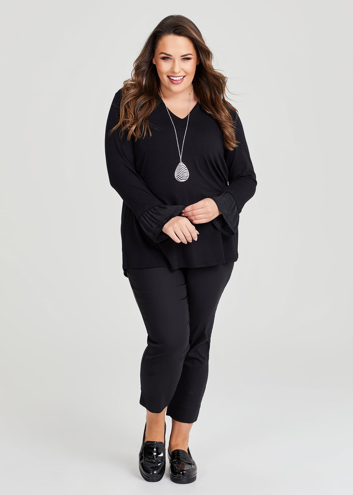 Taking Shape Petite Editorial Work Pant Size 12 in Black, Cotton - Plus Size Women's Bottoms