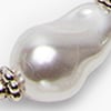 Long Pearl Necklace, silver, swatch