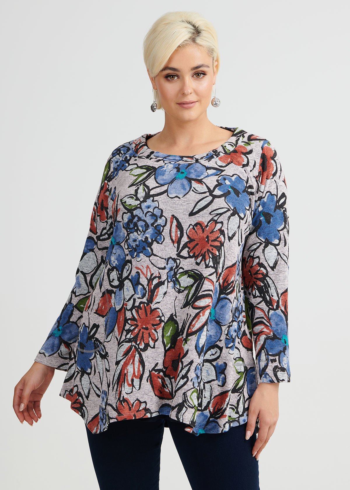 Shop Plus Size Falling Flowers Top in Print | Taking Shape AU