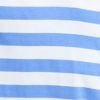 Cotton Stripe Polo Top, blue, swatch