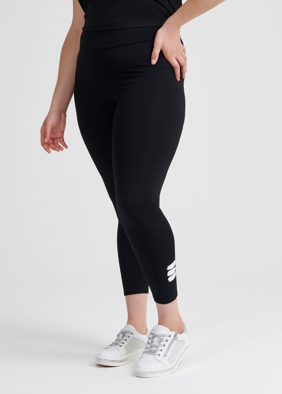 Shop Plus Size Soul Connection Legging in Black Sizes 1230 Taking