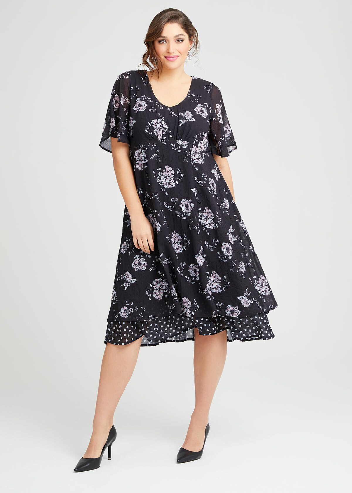 Shop Audrey Floral Midi Dress in Print, Sizes 12-30 | Taking Shape AU