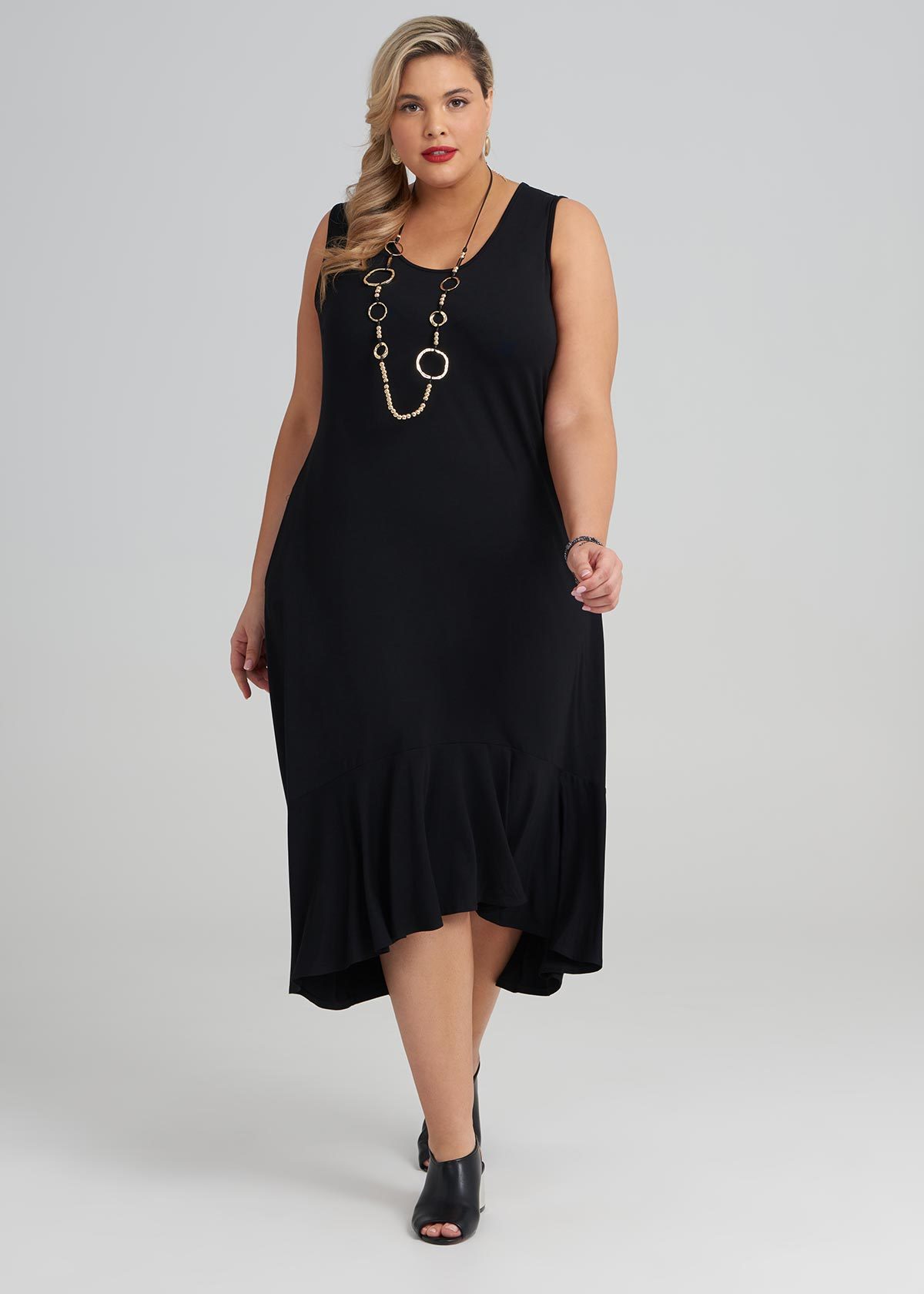 Shop Plus Size Bamboo Luxe Dress in Black | Taking Shape AU