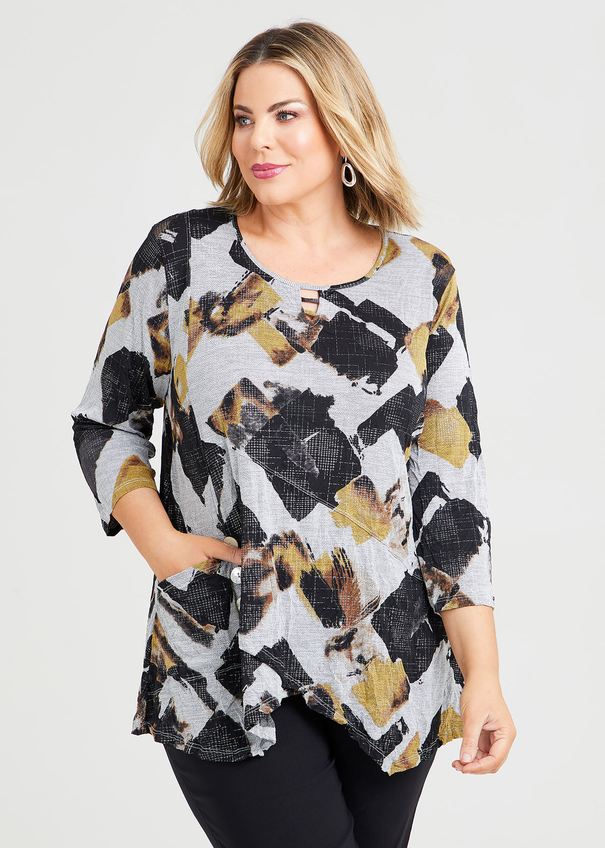 Shop Plus Size Shay Printed Top in Multi | Taking Shape AU