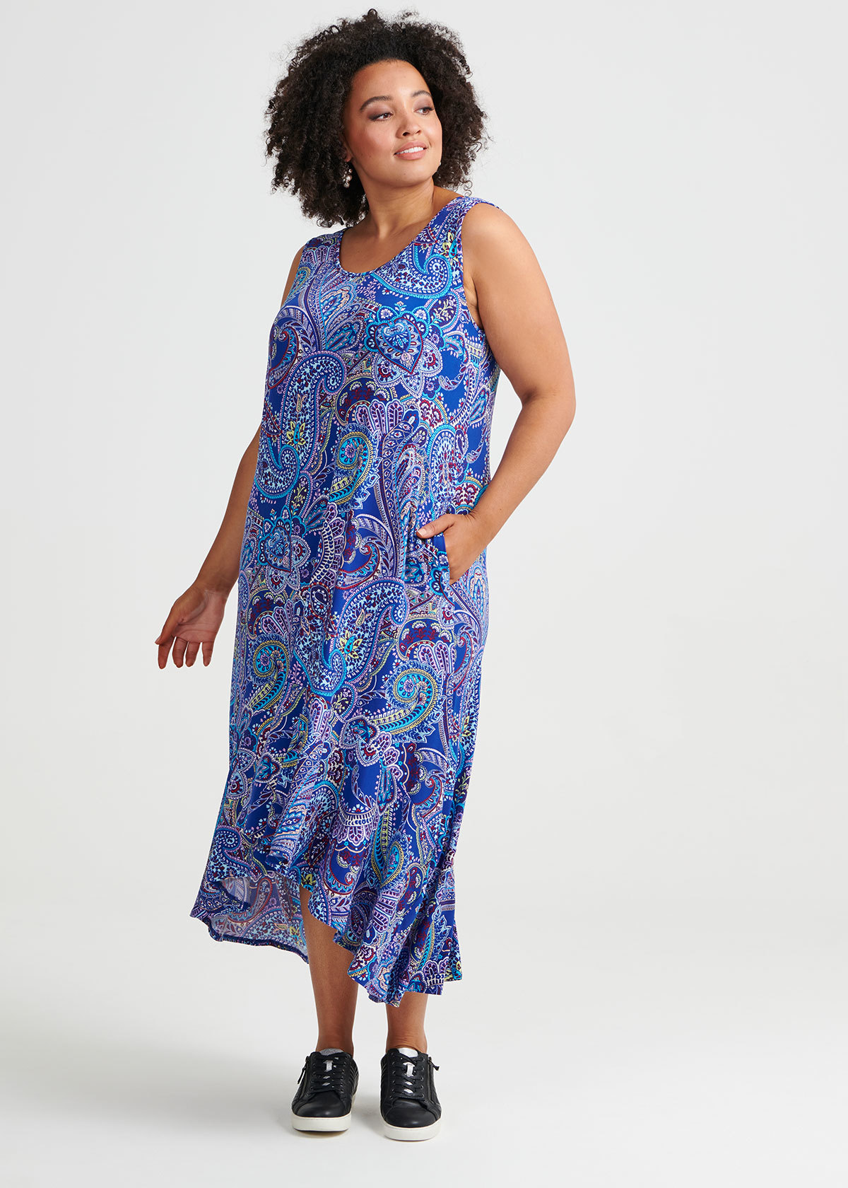 Island Girl Dress in Print, Sizes 12-30 | Taking Shape NZ
