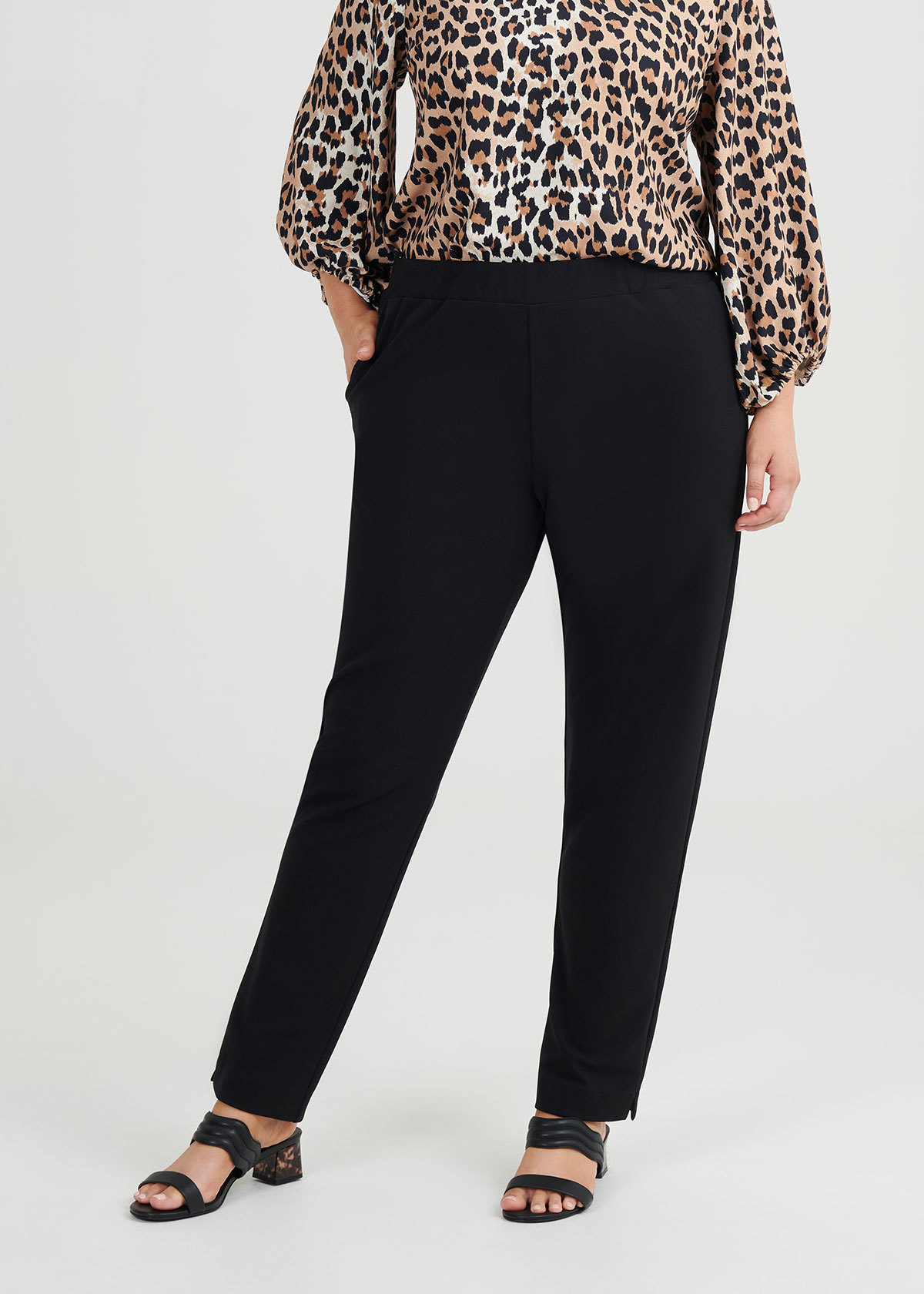 Shop Plus Size Zambia Stretch Pant in Black | Taking Shape AU