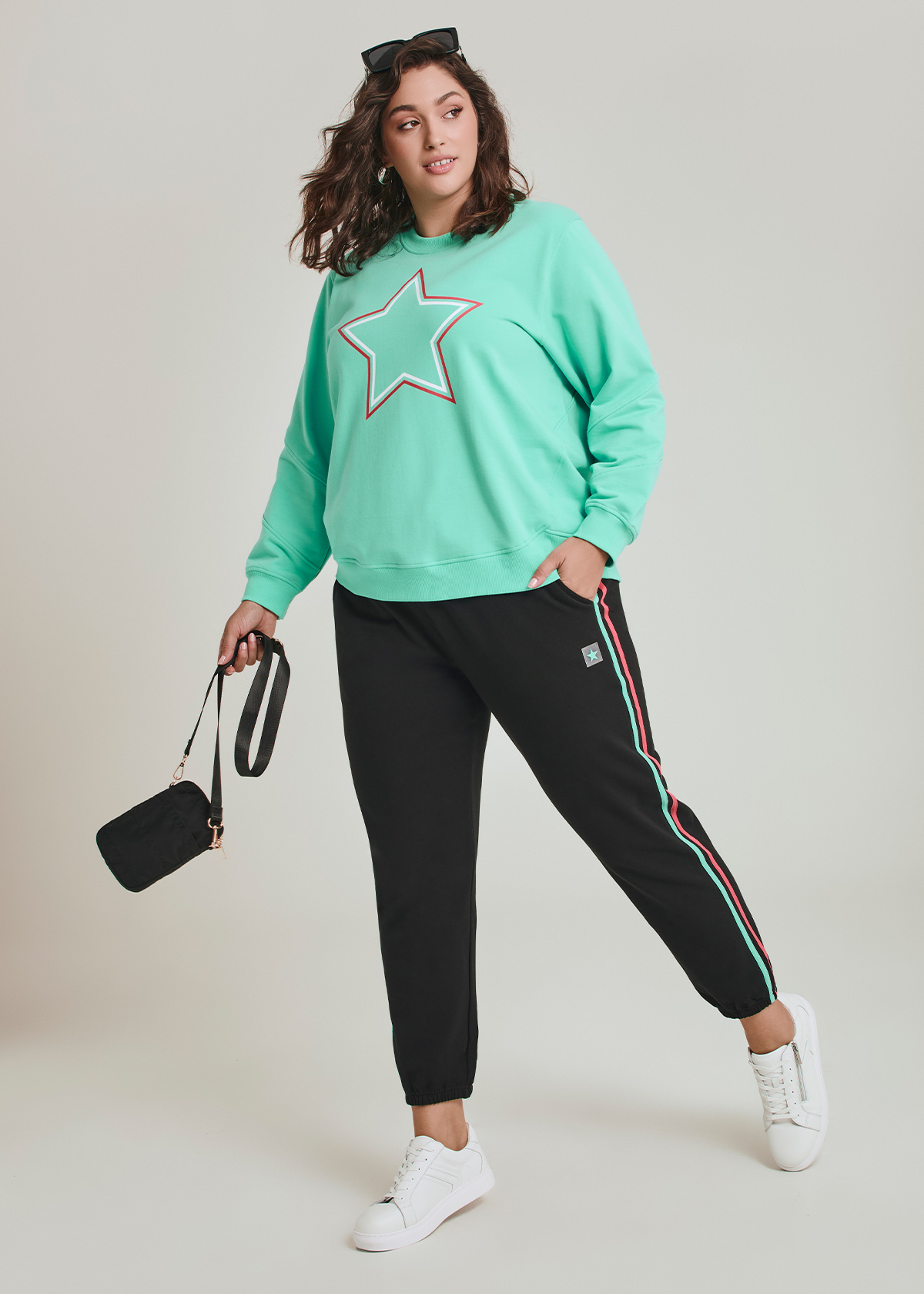 Cotton Blend Side Stripe Trackpant