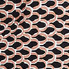 Button Trim Natural Top, black/clay print, swatch