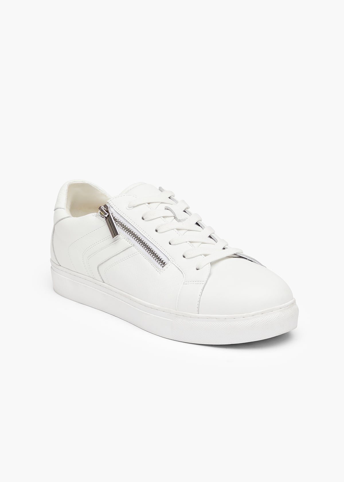 Orthotic Leather Zip Sneaker