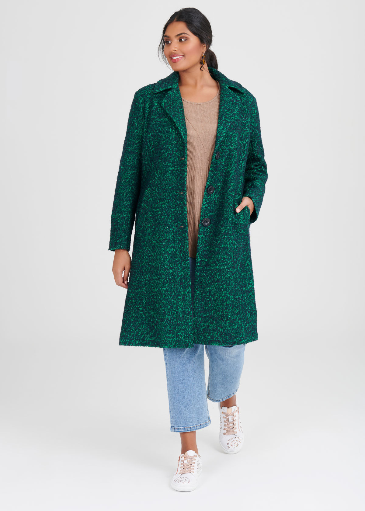 Shop Plus Size Rive Gauche Jacket in Green | Taking Shape AU