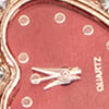 Red Watch Heart Bracelet, rose gold, swatch