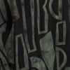 Natural Laura Abstract Dress, black/agave green, swatch