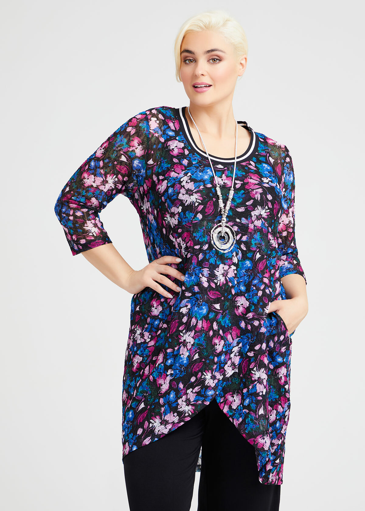 Shop Plus Size Floral Devotion Tunic in Print | Taking Shape AU