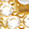 Diamante Heart Earrings, gold, swatch