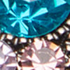 Delicate Jewels Round Drop Necklace, blues, swatch