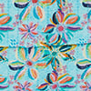 Ettavee Quilted Tote Bag, aqua floral, swatch